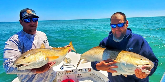 Redfish fishing in Beaufort, North Carolina