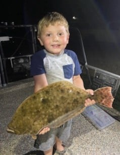 Flounder fishing in Freeport, Texas