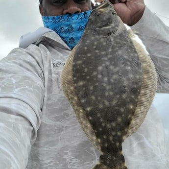 Flounder fishing in Galveston, Texas