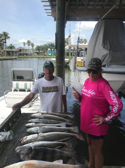 Black Drum, Speckled Trout / Spotted Seatrout fishing in Galveston, Texas