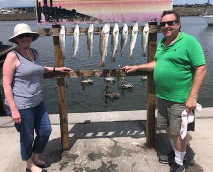 Redfish, Speckled Trout / Spotted Seatrout fishing in Rockport, Texas