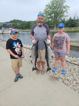 Chinook Salmon Fishing in Grand Haven, Michigan