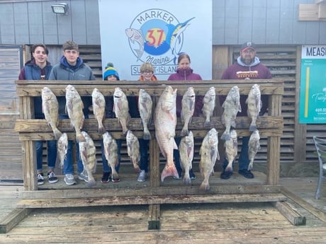 Black Drum fishing in Port Aransas, Texas