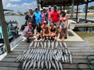 Redfish fishing in Galveston, Texas