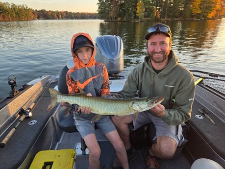 Fishing in Eagle River, Wisconsin