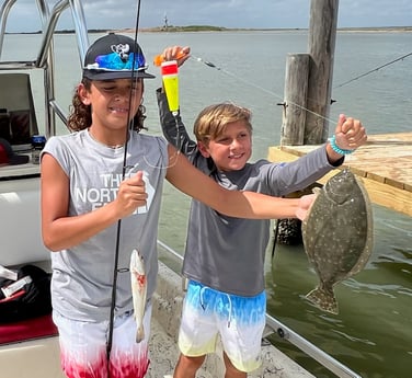 Flounder fishing in South Padre Island, Texas