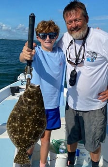 Flounder fishing in Trails End Road, Wilmington, N, North Carolina