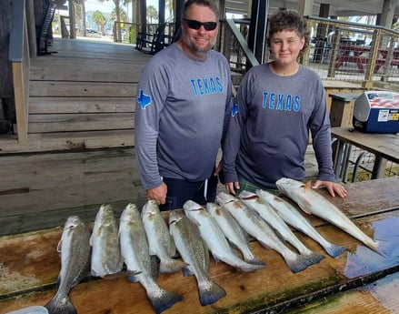 Redfish, Speckled Trout / Spotted Seatrout fishing in Galveston, Texas