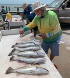 Speckled Trout / Spotted Seatrout fishing in Galveston, Texas