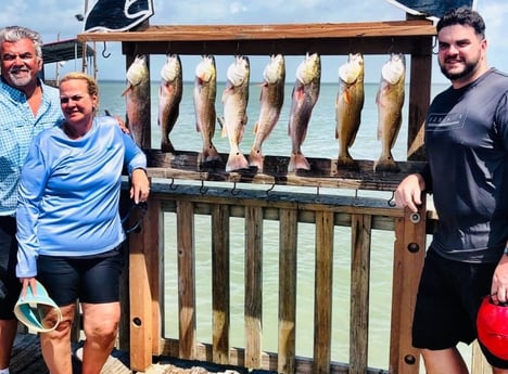 Redfish fishing in South Padre Island, Texas