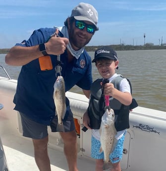 Redfish fishing in Surfside Beach, Texas