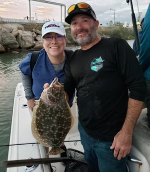 Flounder fishing in Galveston, Texas