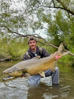 Fishing in Big Rapids, Michigan