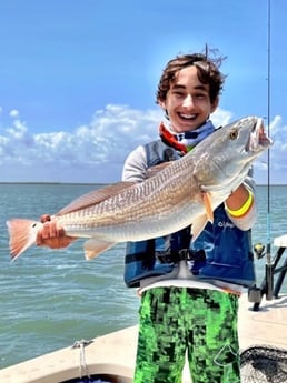 Redfish fishing in South Padre Island, Texas