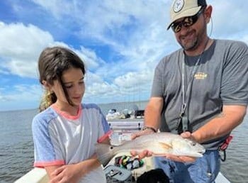 Redfish fishing in Beaufort, North Carolina