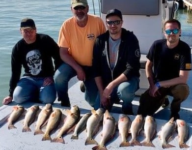 Redfish fishing in South Padre Island, Texas