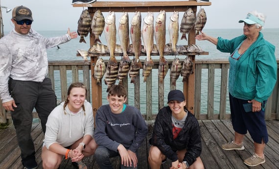 Redfish, Sheepshead fishing in Port Isabel, Texas