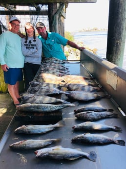 Redfish fishing in Surfside Beach, Texas