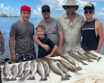 Flounder, Speckled Trout / Spotted Seatrout fishing in Galveston, Texas