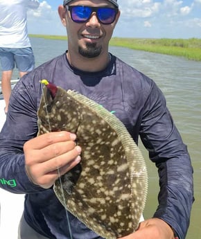 Flounder fishing in Galveston, Texas