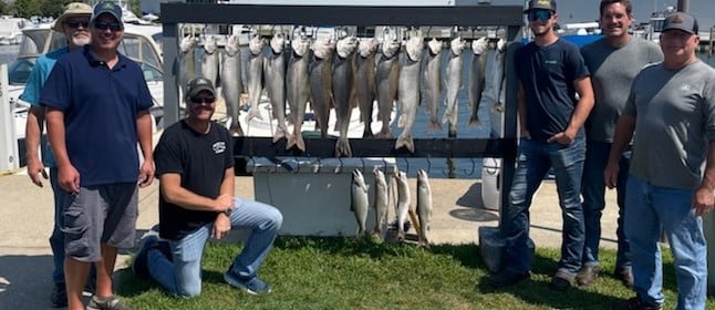 Lake Trout fishing in St. Joseph, Michigan