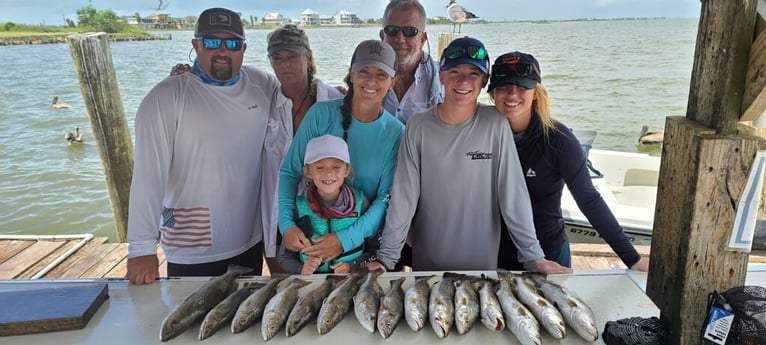 Speckled Trout / Spotted Seatrout fishing in Galveston, Texas