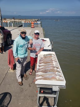 Redfish, Speckled Trout / Spotted Seatrout fishing in Galveston, Texas