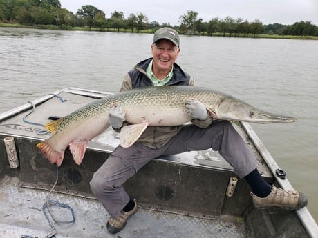 Alligator Gar fishing in Coldspring, Texas