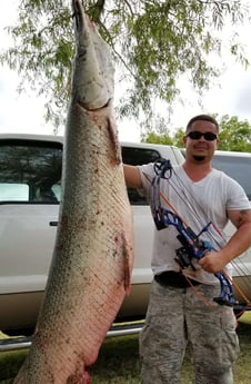 Alligator Gar fishing in Livingston, Texas