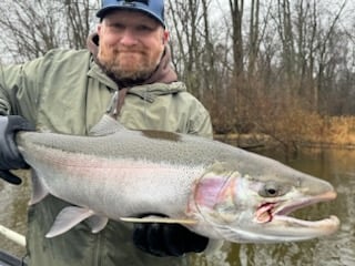 Fishing in Big Rapids, Michigan