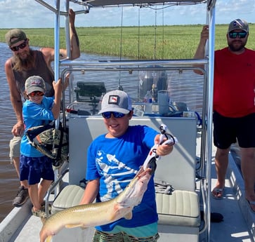 Alligator Gar fishing in Rockport, Texas