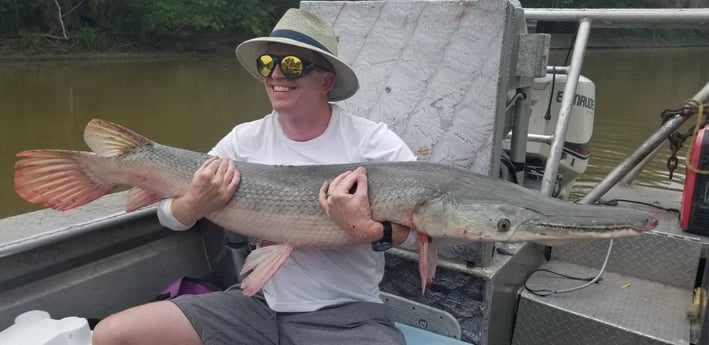 Alligator Gar fishing in Livingston, Texas