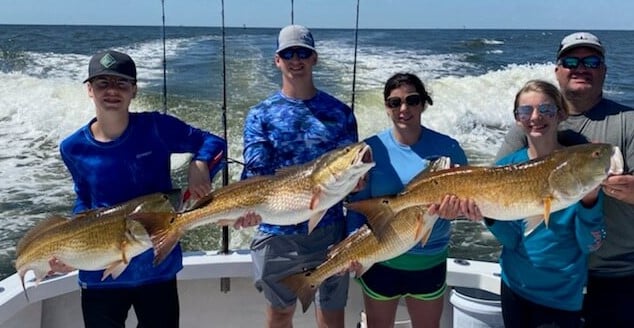 Redfish fishing in Biloxi, Massachusetts