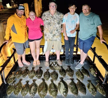 Flounder fishing in Port O&#039;Connor, Texas