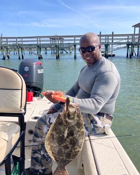 Flounder fishing in Wrightsville Beach, North Carolina