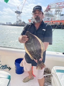 Flounder fishing in Galveston, Texas