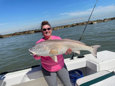 Redfish fishing in Galveston, Texas