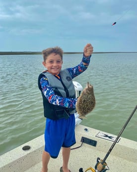 Flounder fishing in Freeport, Texas