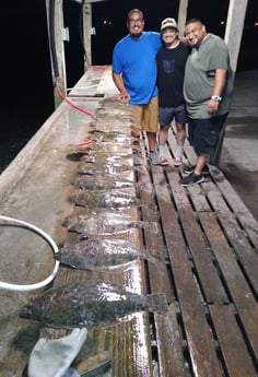 Flounder fishing in Aransas Pass, Texas