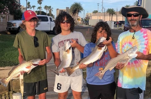 Redfish fishing in South Padre Island, Texas