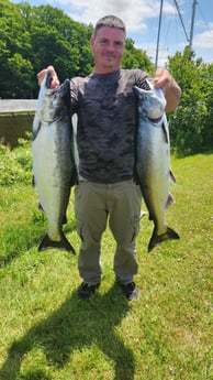 Chinook Salmon Fishing in Verona Beach, New York