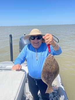 Flounder fishing in Palacios, Texas