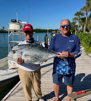 African Pompano fishing in Marathon, Florida