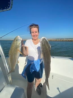 Redfish fishing in Galveston, Texas