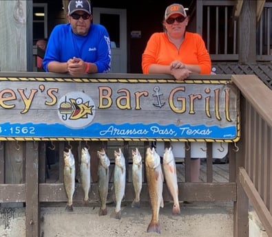 Redfish, Speckled Trout / Spotted Seatrout fishing in Aransas Pass, Texas