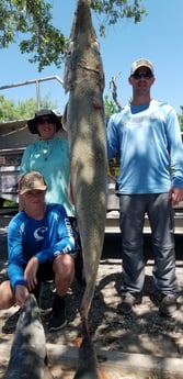 Alligator Gar fishing in Livingston, Texas