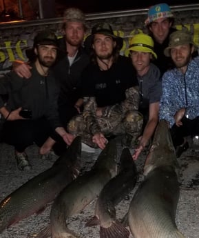 Alligator Gar fishing in Livingston, Texas