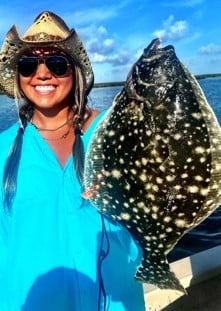 Flounder Fishing in South Padre Island, Texas