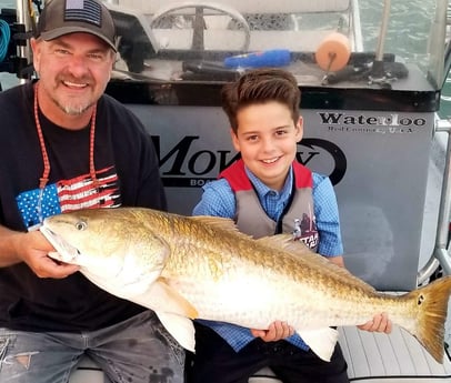 Redfish fishing in Port O&#039;Connor, Texas, USA