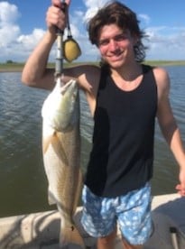 Redfish fishing in Matagorda, Texas